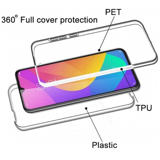 Husa 360 compatibila cu Xiaomi Redmi Note 11 ( fata - spate ) Transparent - ALC®